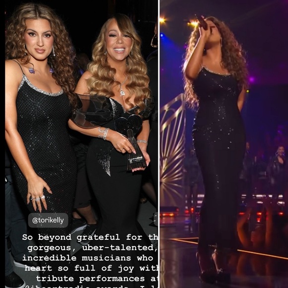 Mac Duggal Black Beaded Spaghetti Strap Rhinestone-Encrusted Column Gown - 6 - Picture 5 of 13